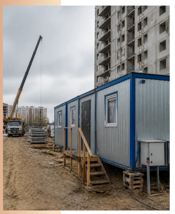 Аренда строительных вагончиков для рабочих в Серове